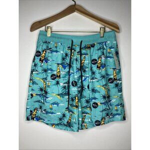 Corona Extra Swim Trunks Board Shorts Lined Men's 32/34 Blue